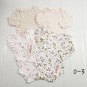 Baby Girls 0-3M Bodysuits. New With Tags